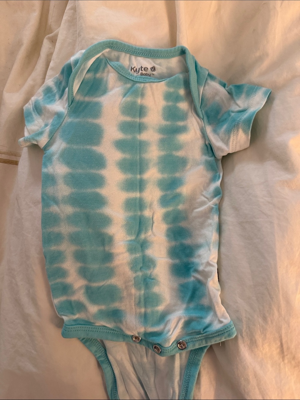 Kyte Baby Blue Tie Dye Shirt - 0-3